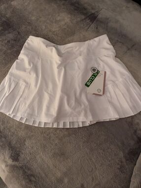 Mondetta White Pleated Skater Tennis Skirt